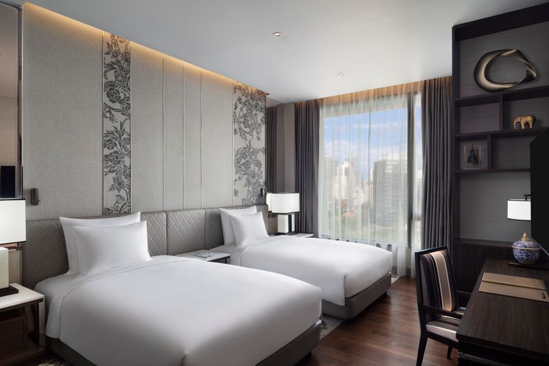 Hotel Sindhorn Kempinski hotel Bangkok, Thailand, Bangkok. Großes 18