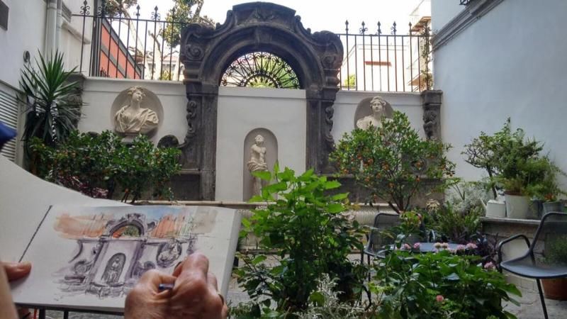 Hotel Piazza Bellini, Italien, Neapel. Großes 19