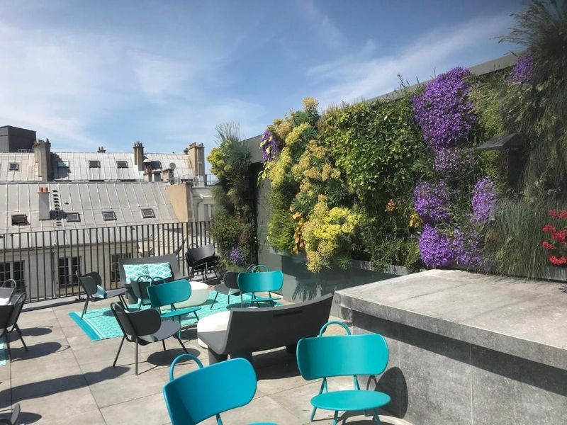 Hotel Drawing Hotel, Frankreich, Paris. Großes 9