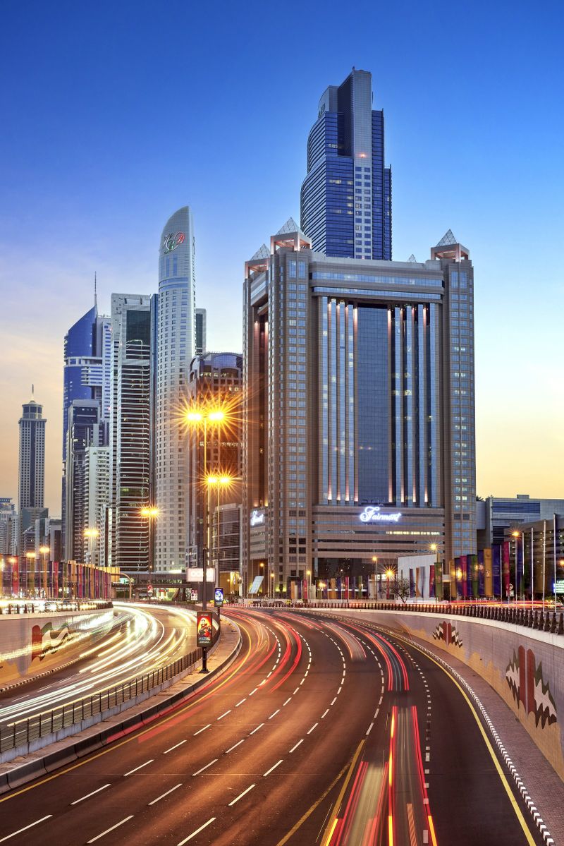 Hotel Fairmont Dubai, Vereinigte Arabische Emirate, Dubai. Großes 1