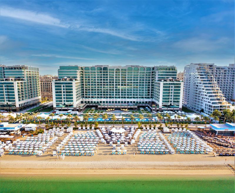 Hotel Hilton Dubai Palm Jumeirah, Vereinigte Arabische Emirate, Dubai. Großes 1