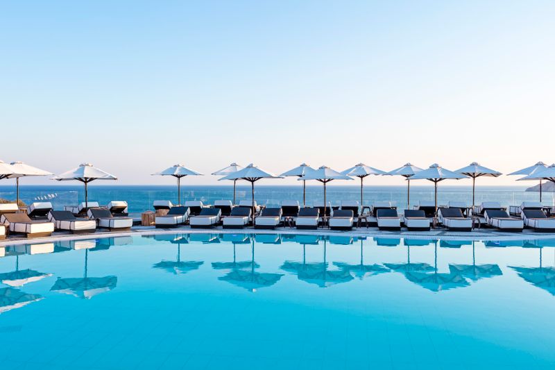 Hotel Myconian Imperial - Leading Hotels Of The World, Griechenland, Elia Beach. Großes 1